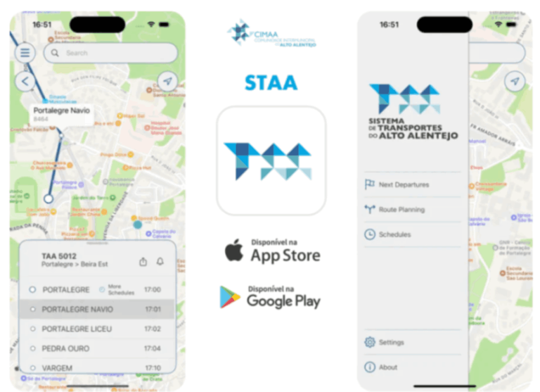 app dos Transportes do Alto Alentejo