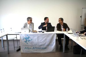 Reunião de Conselho Intermunicipal da CIMAA em Monforte, com a presença dos autarcas do Alto Alentejo