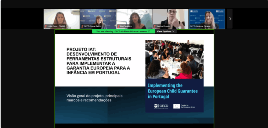 Reunião de encerramento da colaboração Garantia para a Infância